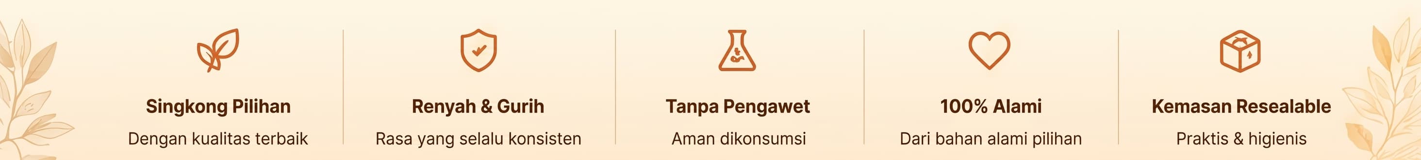 Keunggulan Keripik Singkong Voguerina